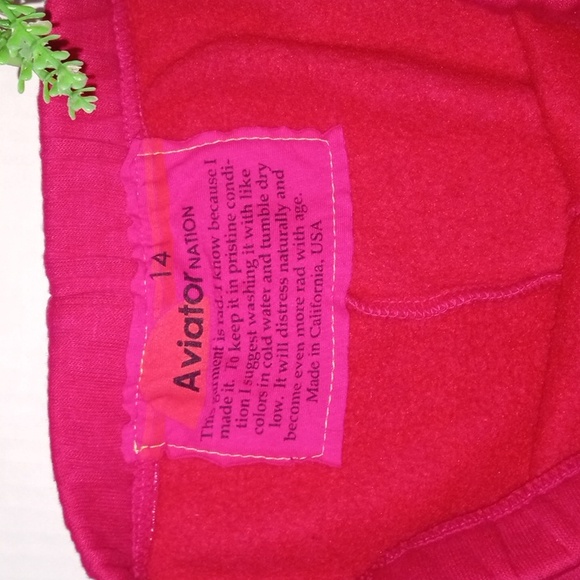 Aviator Nation Ombre Sweatpants. Pink and Purple in color. Big Girls size 14. - Picture 7 of 8